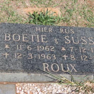 ROUX Boetie 1962-1963 :: ROUX Sussie 1964-1964
