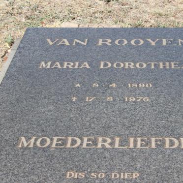 ROOYEN Maria Dorothea, van 1890-1976