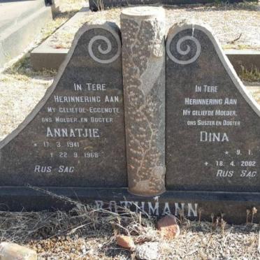 ROTHMANN Annatjie 1941-1968 :: ROTHMANN Dina 1961-2002