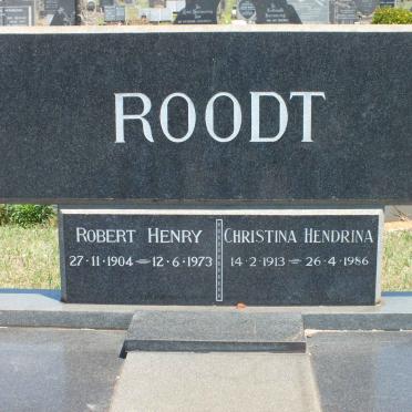 ROODT Robert Henry 1904-1973 &amp; Christina Hendrina 1913-1986