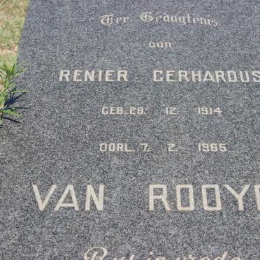 ROOYEN Renier Gerhardus, van 1914-1965