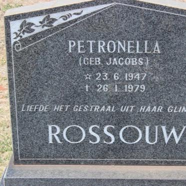 ROSSOUW Petronella nee JACOBS 1947-1979