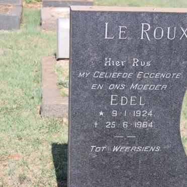 ROUX Edel, le 1924-1964