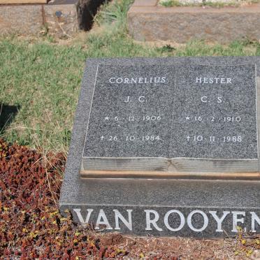 ROOYEN Cornelius J.C., van 1906-1984 &amp; Hester 1910-1988