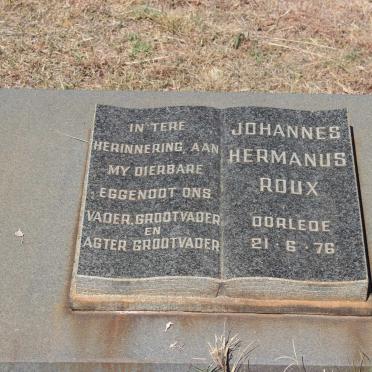 ROUX Johannes Hermanus -1976