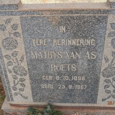 ROETS Mathys van As 1896-1967