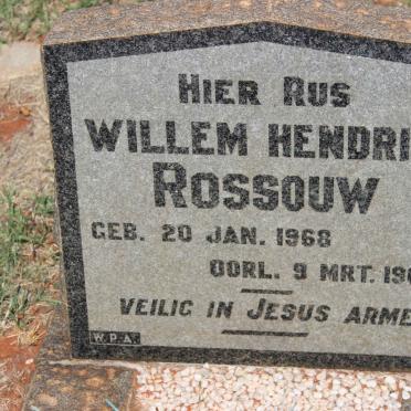 ROSSOUW Willem Hendrik 1968-1968