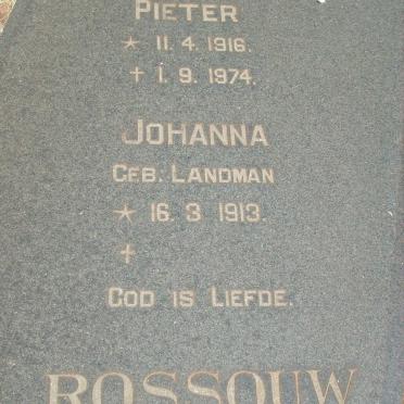ROSSOUW Pieter 1916-1974 &amp; Johanna LANDMAN 1913-