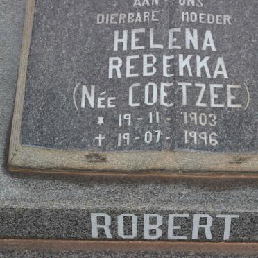 ROBERT Helena Rebekka nee COETZEE 1903-1996
