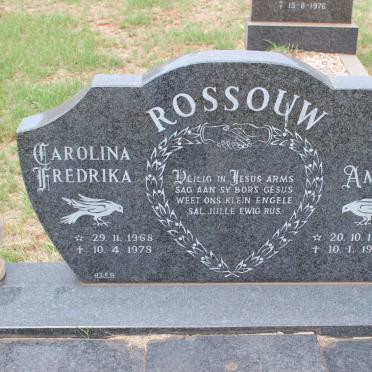 ROSSOUW Carolina Fredrika 1968-1978 :: ROSSOUW Amanda 1971-1984