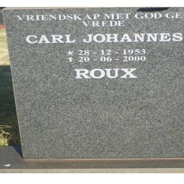 ROUX Carl Johannes 1953-2000