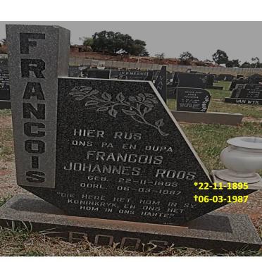 ROOS Francois Johannes 1895-1987