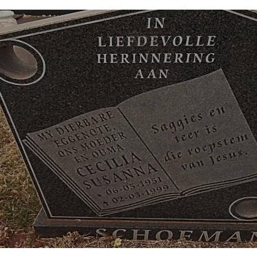SCHOEMAN Cecilia Susanna 1951-1999