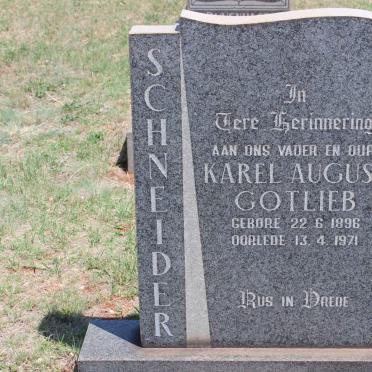 SCHNEIDER Karel August Gotlieb 1896-1971