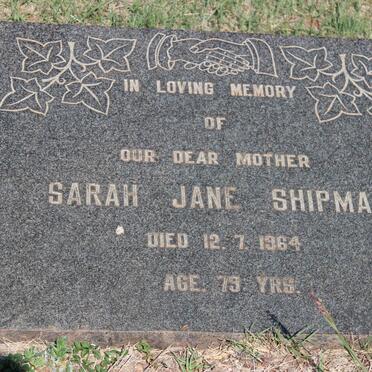 SHIPMAN Sarah Jane -1964