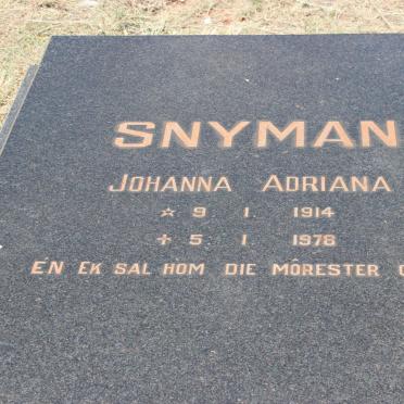 SNYMAN Johanna Adriana 1914-1978
