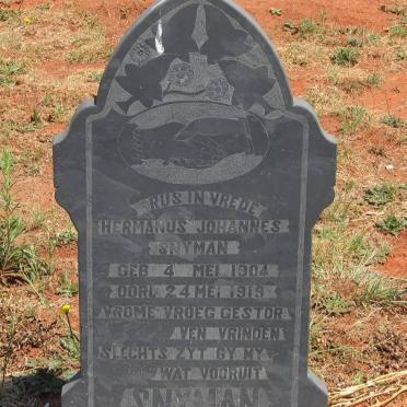 SNYMAN Hermanus Johannes 1904-1919
