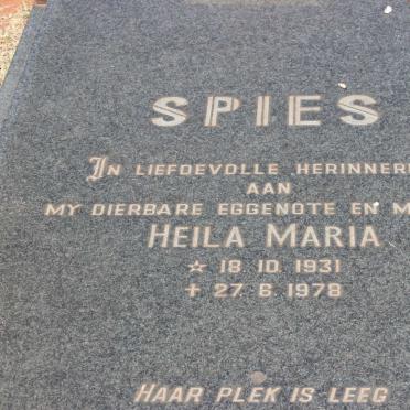 SPIES  Heila Maria 1931-1978