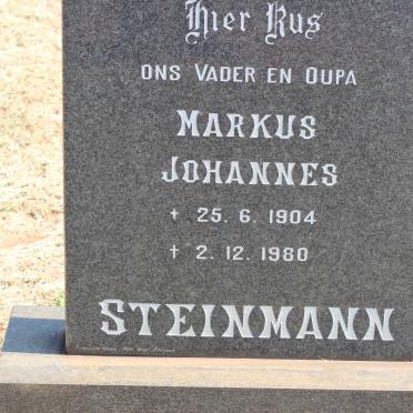 STEINMANN Markus Johannes 1904-1980