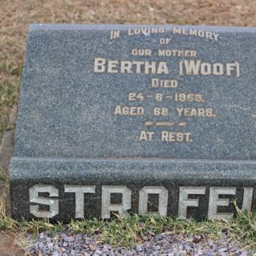 STROFELD Bertha nee WOOF -1953