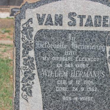STADEN Willem Hermanus, van 1905-1962