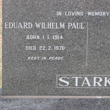 STARK Eduard Wilhelm Paul 1914-1976