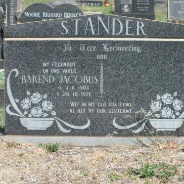 STANDER Barend Jacobus 1903-1971