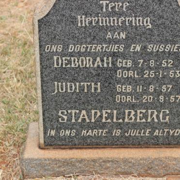 STAPELBERG Deborah 1952-1953 :: STAPELBERG Judith 1957-1957