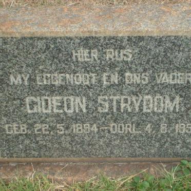 STRYDOM Gideon 1894-1955