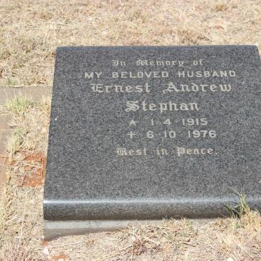 STEPHAN Ernest Andrew 1915-1976