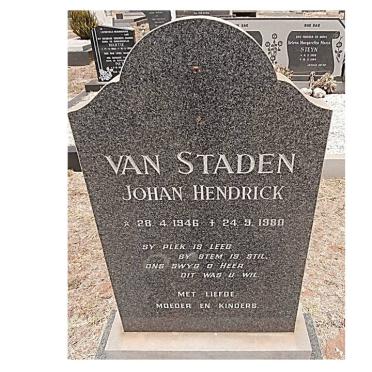 STADEN Johan Hendrick, van 1946-1980