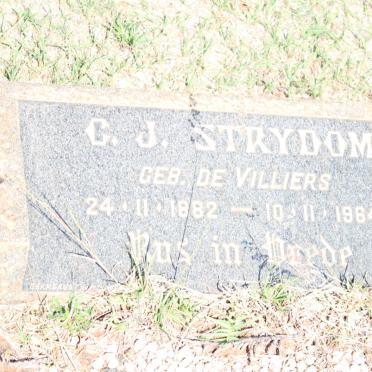 STRYDOM C.J. nee DE VILLIERS 1882-1964