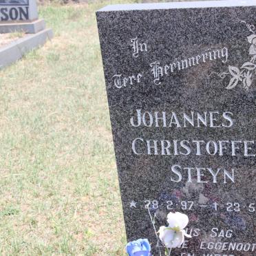 STEYN Johannes Christoffel 1997-1972