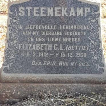 STEENEKAMP Elizabeth G.L. 1912-1969