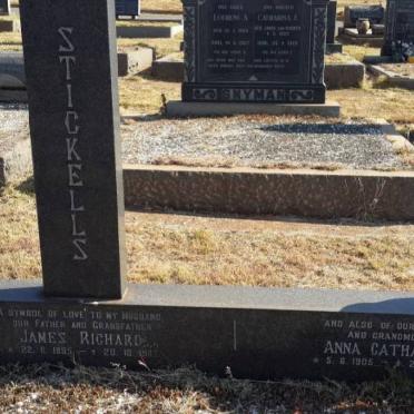 STICKELLS James Richard 1895-1967 &amp; Anna Catharina 1905-1972