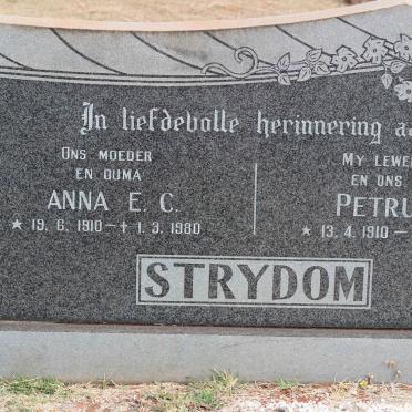 STRYDOM Petrus J. 1910-1971 &amp; Anna E.C. 1910-1980