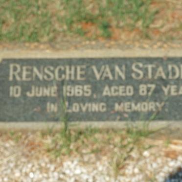 STADEN Rensche, van -1965