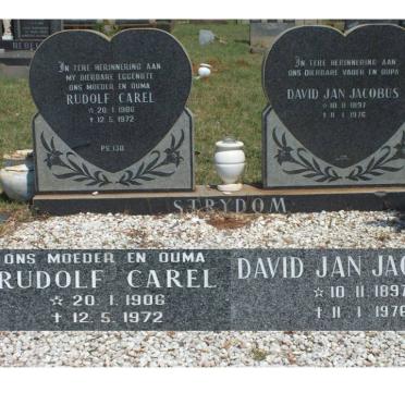 STRYDOM David Jan Jacobus 1897-1976 &amp; Rudolf Carel 1906-1972