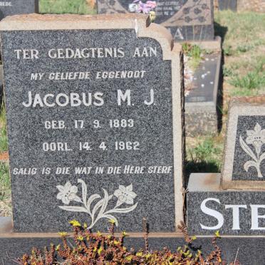 STEYN M.J. 1883-1962 &amp; Maria Elizabeth formerly KLEYNHANS nee de WET 1893-1980