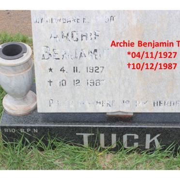TUCK Archie Benjamin 1927-1987