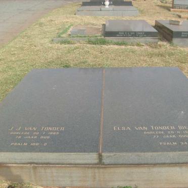 TONDER J.J., van -1983 &amp; Elsa MALAN -1985