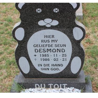 TOIT Desmond, du 1985-1986