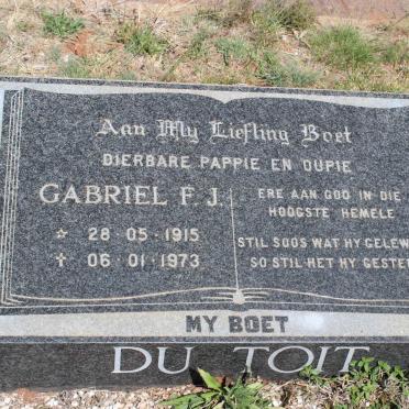 TOIT Gabriel F.J., du 1915-1973