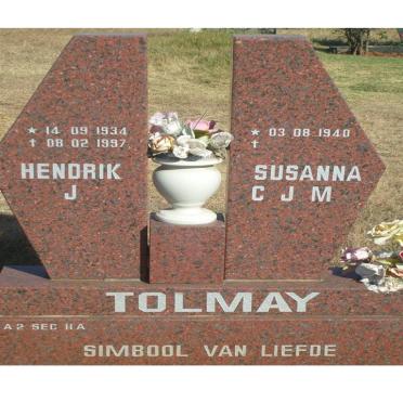 TOLMAY Hendrik J. 1934-1997 &amp; Susanna C.J.M. 1940-