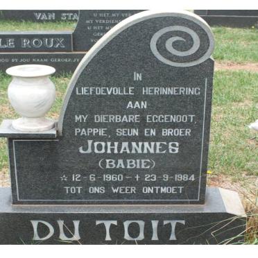 TOIT Johannes, du 1960-1984