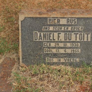 TOIT Daniel F., du 1930-1950