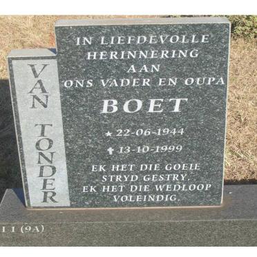 TONDER Boet, van 1944-1999