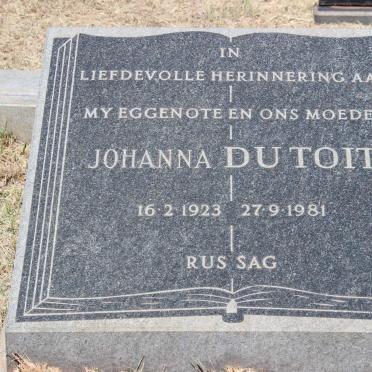 TOIT Johanna, du 1923-1981