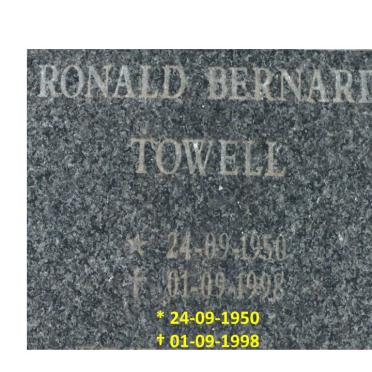 TOWELL Ronald Bernard 1950-1998