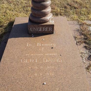 UNGERER Gert David 1922-1970